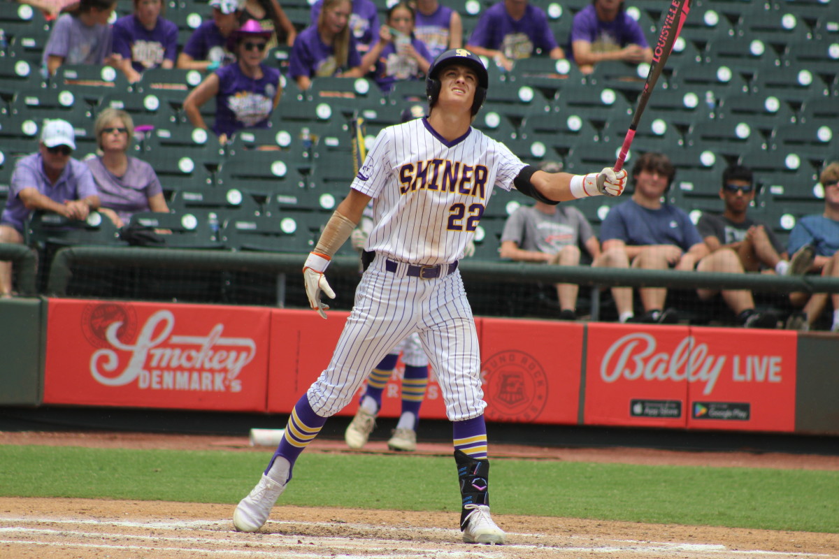 Harleton Shiner 2A UIL state championship Texas baseball playoffs 060823 Andrew McCulloch 36